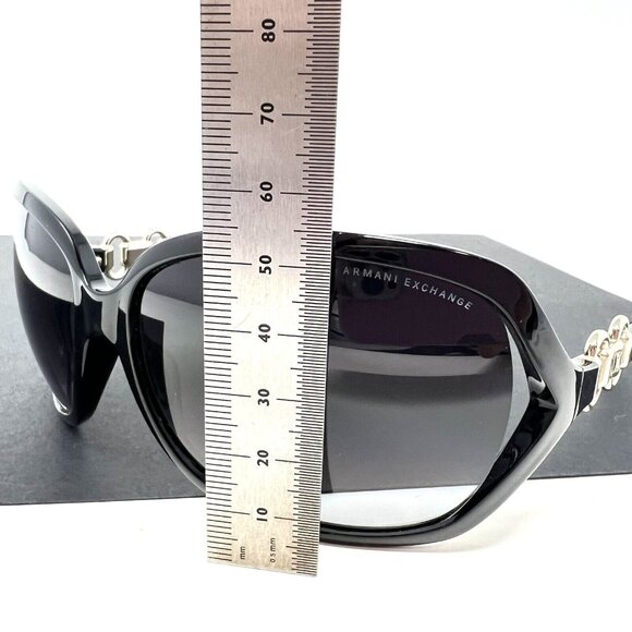 ARMANI EXCHANGE AX140/S D28 JJ 63-15-120 WOMENS SUNGLASSES BLACK OVERSIZED main image 11